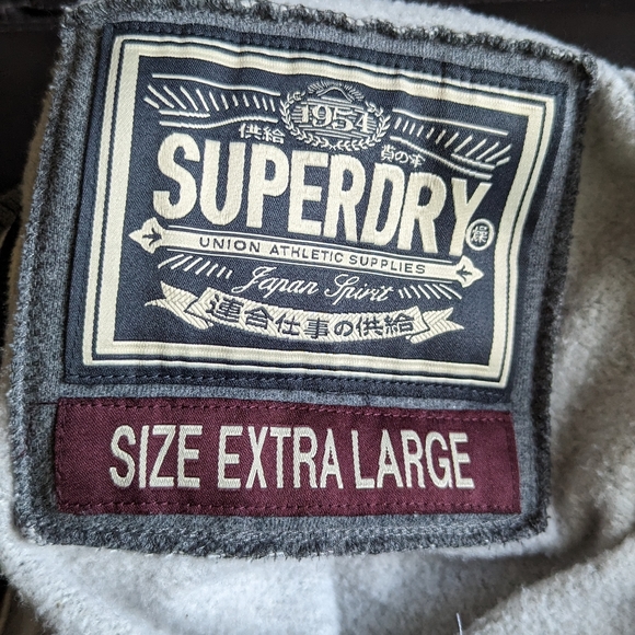 Superdry XL grey athletic fit sweatshirt - Picture 9 of 10